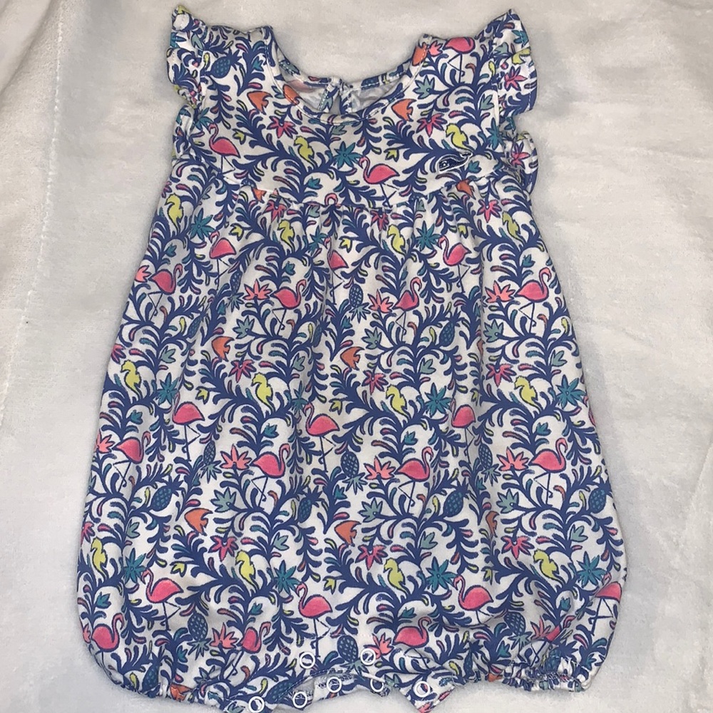 Vineyard Vines Blue and Pink Kids One Piece